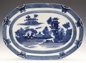 ENGLISH BLUE & WHITE PLATTERA