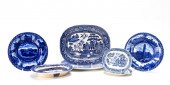 ENGLISH BLUE & WHITE TRANSFERW