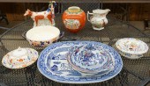 ENGLISH BLUE WILLOW PATTERN OV