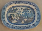ENGLISH BLUE WILLOW PATTERN ST
