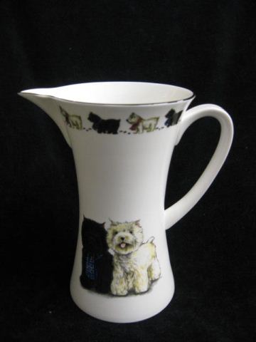 English Bone China Pitcher dog