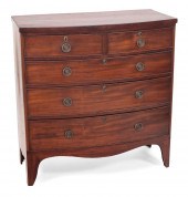 ENGLISH BOWFRONT BUREAU CIRCA
