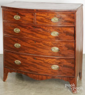 ENGLISH BOWFRONT CHEST OF DRAW