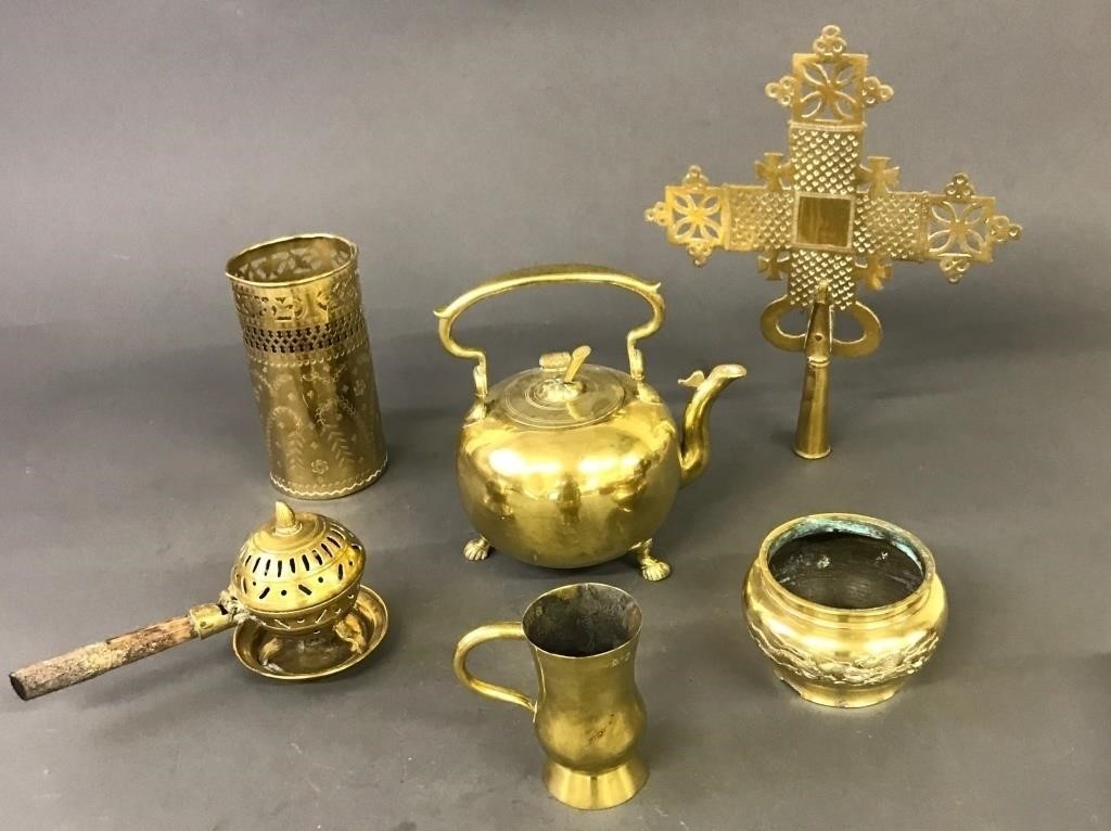 English brass and copper half