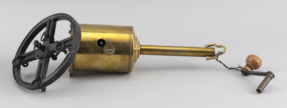 ENGLISH BRASS AND IRON CLOCKWORK