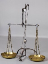ENGLISH BRASS AND SPELTER BALA
