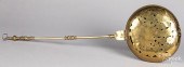 ENGLISH BRASS BEDWARMER, 18TH