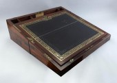 ENGLISH BRASS-BOUND MAHOGANY L