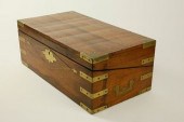 ENGLISH BRASS BOUND MAHOGANY T