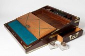 ENGLISH BRASS BOUND MAHOGANY T