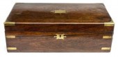 ENGLISH BRASS-BOUND MAHOGANY T