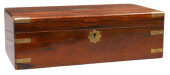 ENGLISH BRASS-BOUND ROSEWOOD T