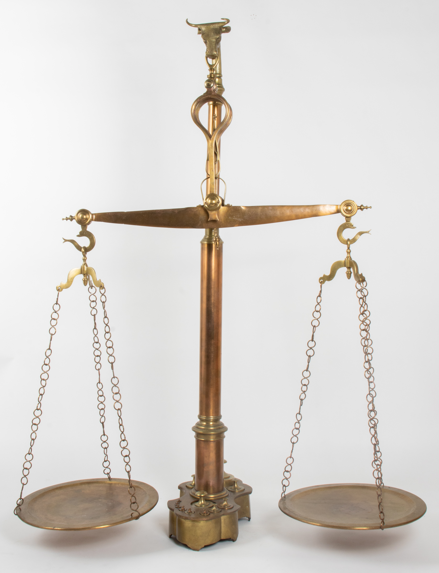 ENGLISH BRASS BUTCHER'S BALANCE