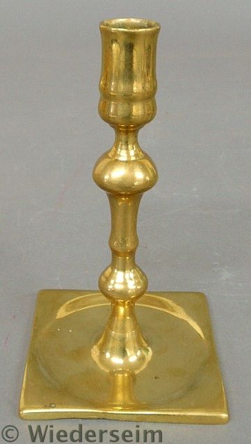 English brass candlestick 17th/18th