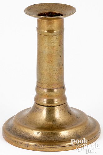 ENGLISH BRASS CANDLESTICK, LATE