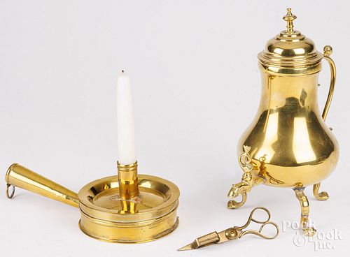 ENGLISH BRASS CHAMBERSTICK,