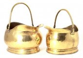 English brass coal scuttles si
