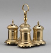 ENGLISH BRASS DESK STANDISH EA