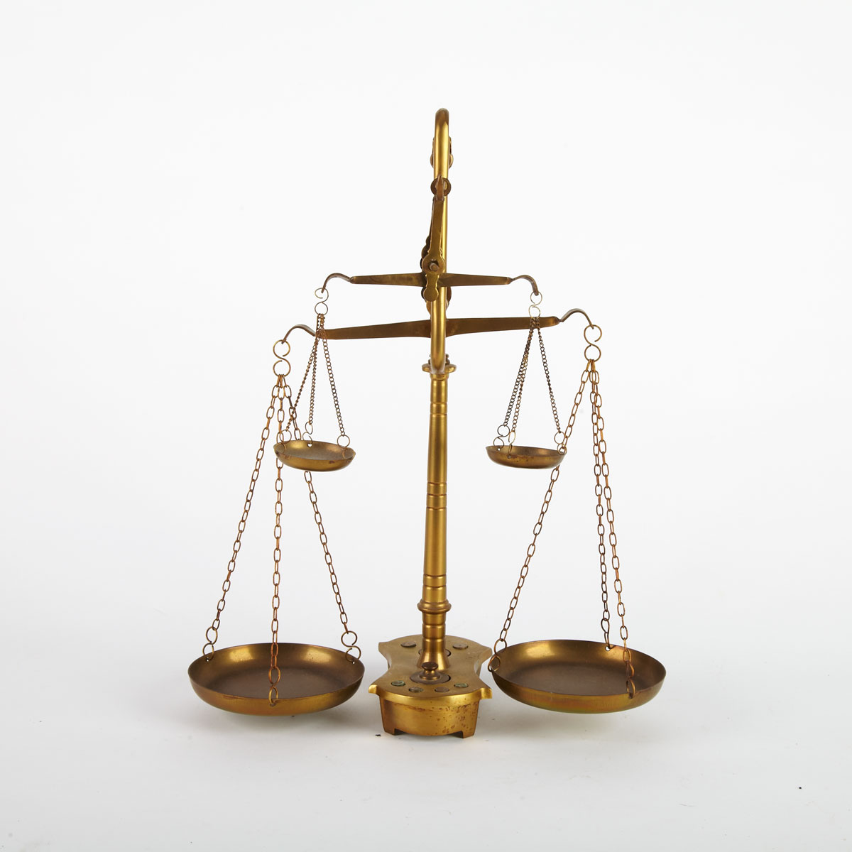English Brass Double Beam Balance