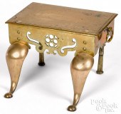 ENGLISH BRASS FOOTMAN, 19TH C.