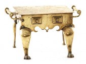 English brass footman 19th cen
