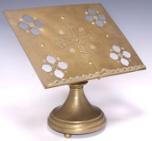 ENGLISH BRASS GREEK CROSS TABL