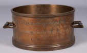 ENGLISH BRASS HALF-BUSHEL MEAS