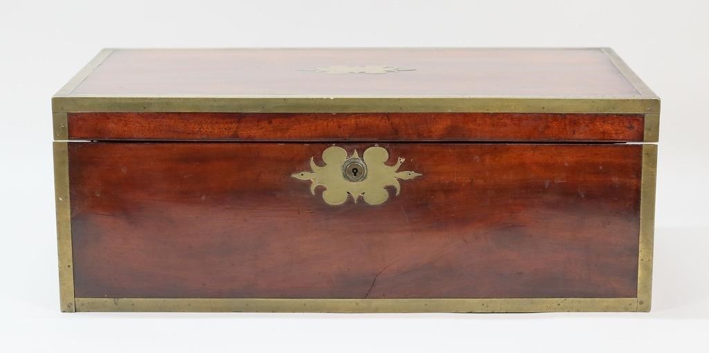 ENGLISH BRASS INLAID LAP