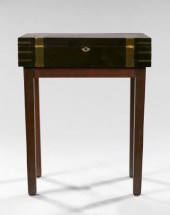 English Brass-Inlaid Mahogany