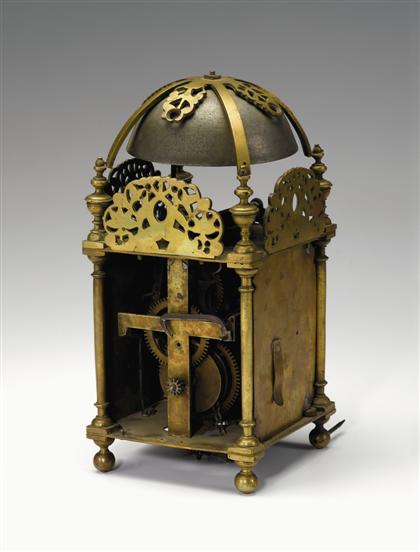 English brass 'lantern clock'   