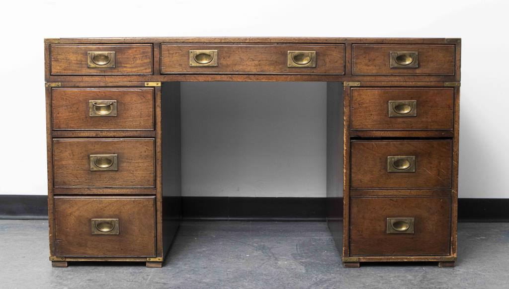 ENGLISH BRASS MOUNTED MAHOGANY