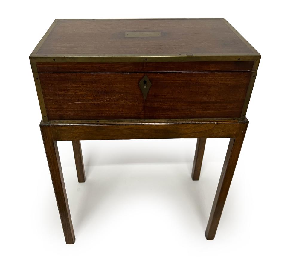 ENGLISH BRASS-MOUNTED MAHOGANY
