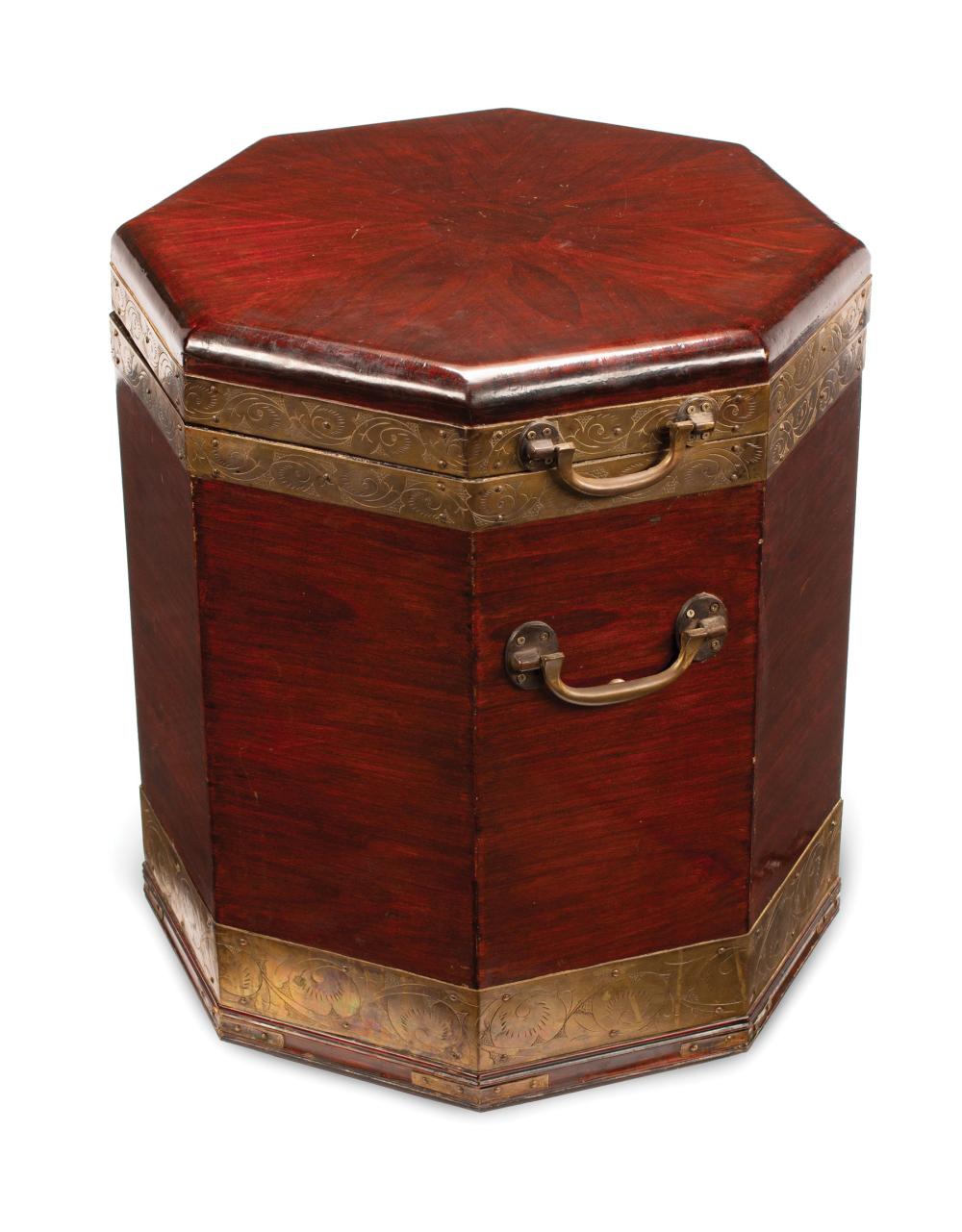 ENGLISH BRASS-MOUNTED MAHOGANY