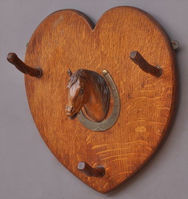 ENGLISH BRASS-MOUNTED OAK AND