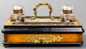 ENGLISH BRASS MOUNTED PARCEL E