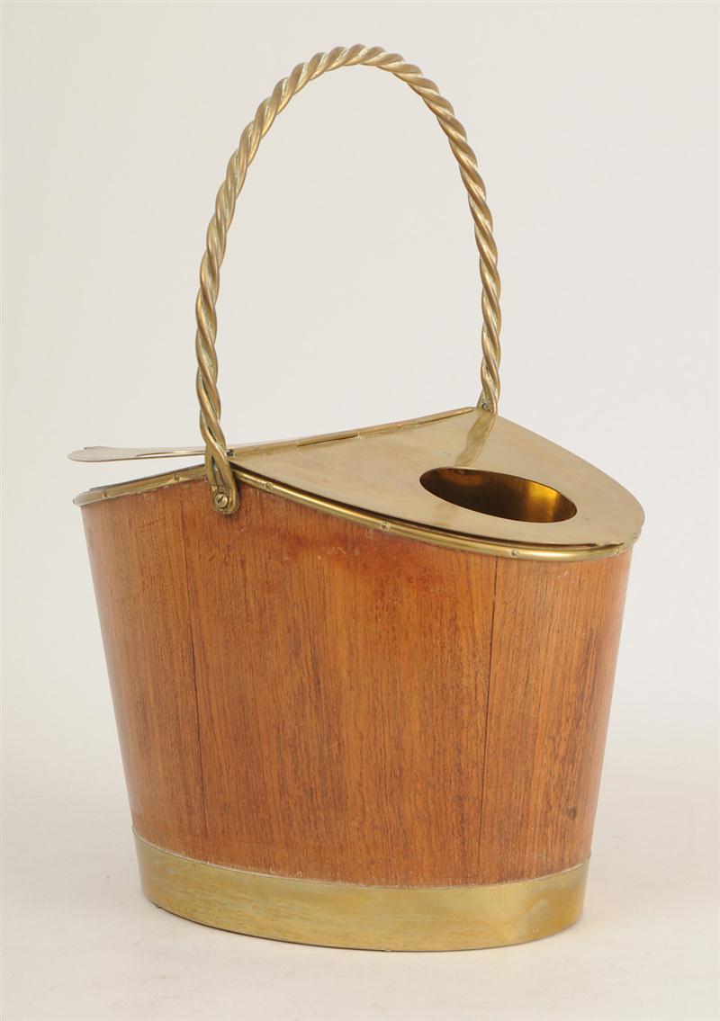 ENGLISH BRASS-MOUNTED ROSEWOOD WINE