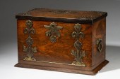 ENGLISH BRASS-MOUNTED ROSEWOOD