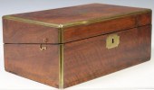 ENGLISH BRASS-MOUNTED WALNUT W