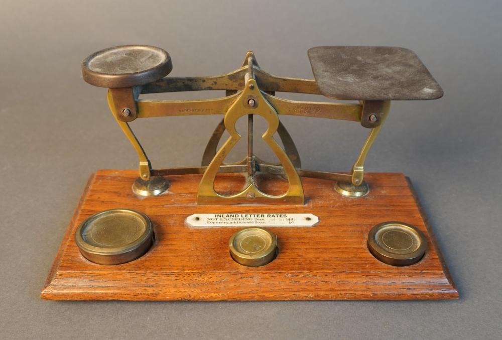 ENGLISH BRASS POSTAL BALANCE