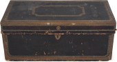 ENGLISH BRASS TACKED AND BOUND