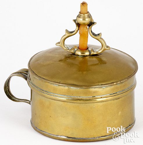 ENGLISH BRASS TRAVELING WAX JACK,