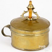 ENGLISH BRASS TRAVELING WAX JA