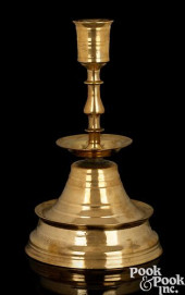 ENGLISH BRASS TUDOR CANDLESTIC