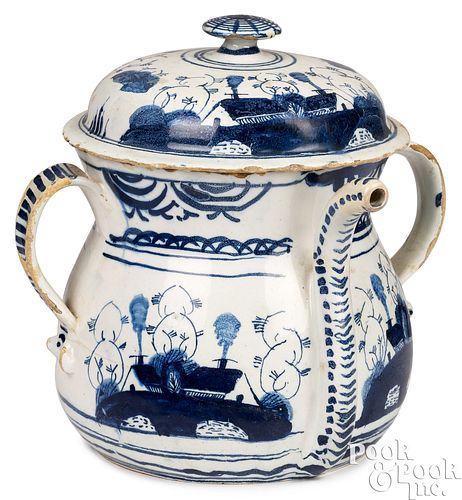 ENGLISH BRISTOL DELFTWARE POSSET