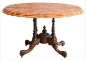 ENGLISH BURL WALNUT INLAID BRE