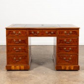 ENGLISH BURL YEW WOOD PEDESTAL