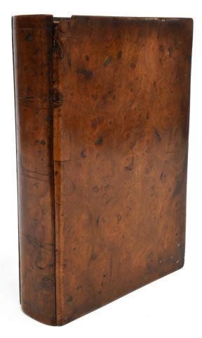 ENGLISH BURLED WALNUT BOOK-FORM