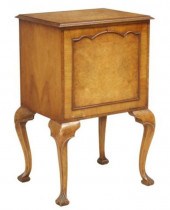 ENGLISH BURLED WALNUT FALL-FRO