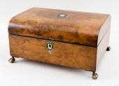 ENGLISH BURLWOOD DRESSER BOX 1