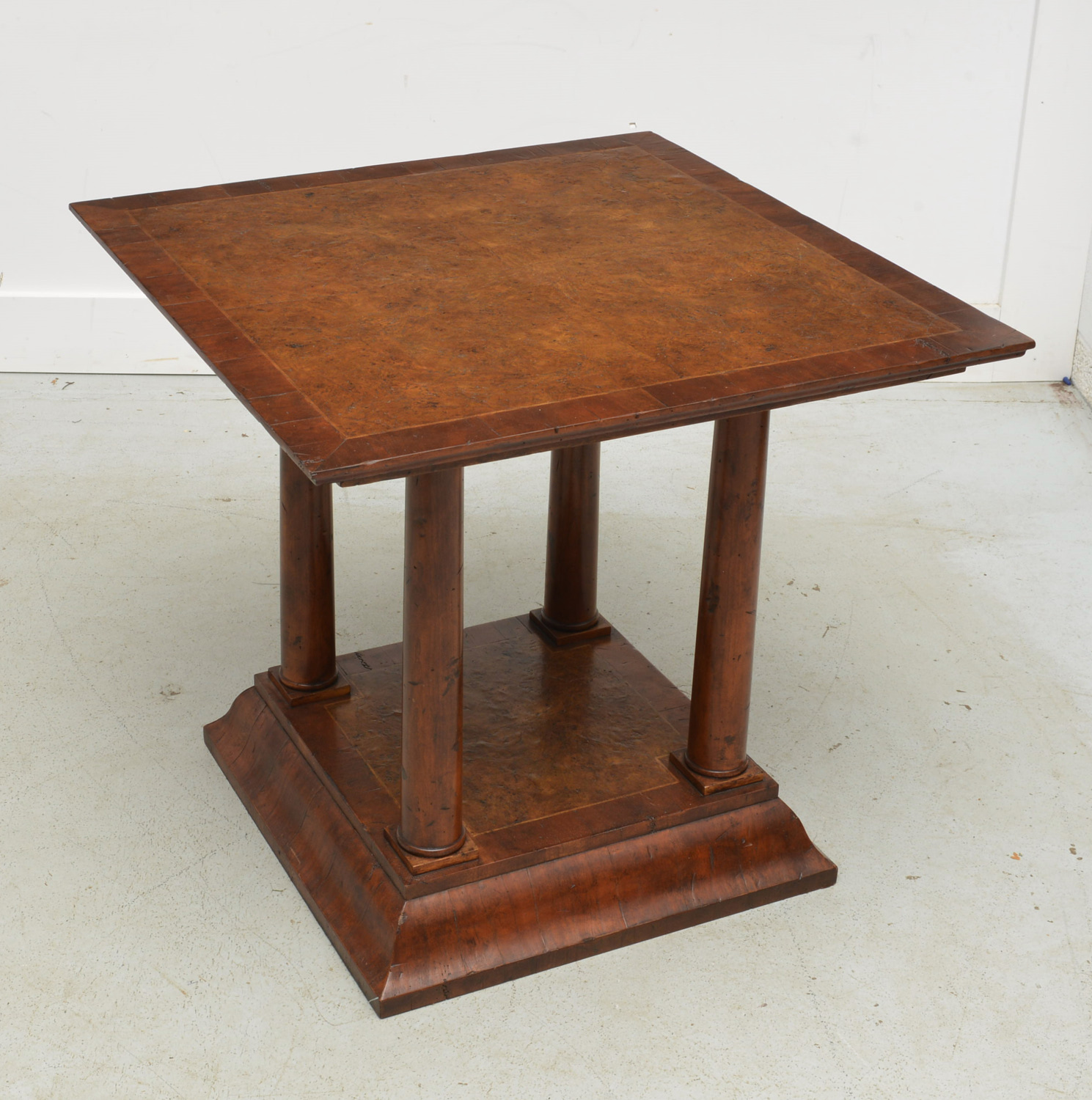 ENGLISH BURLWOOD INLAID SIDE